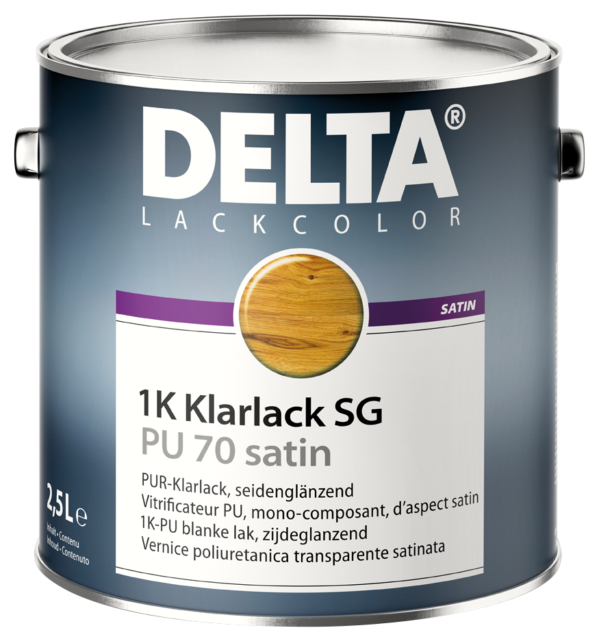 DELTA® 1K Klarlack SG / PU 70 satin